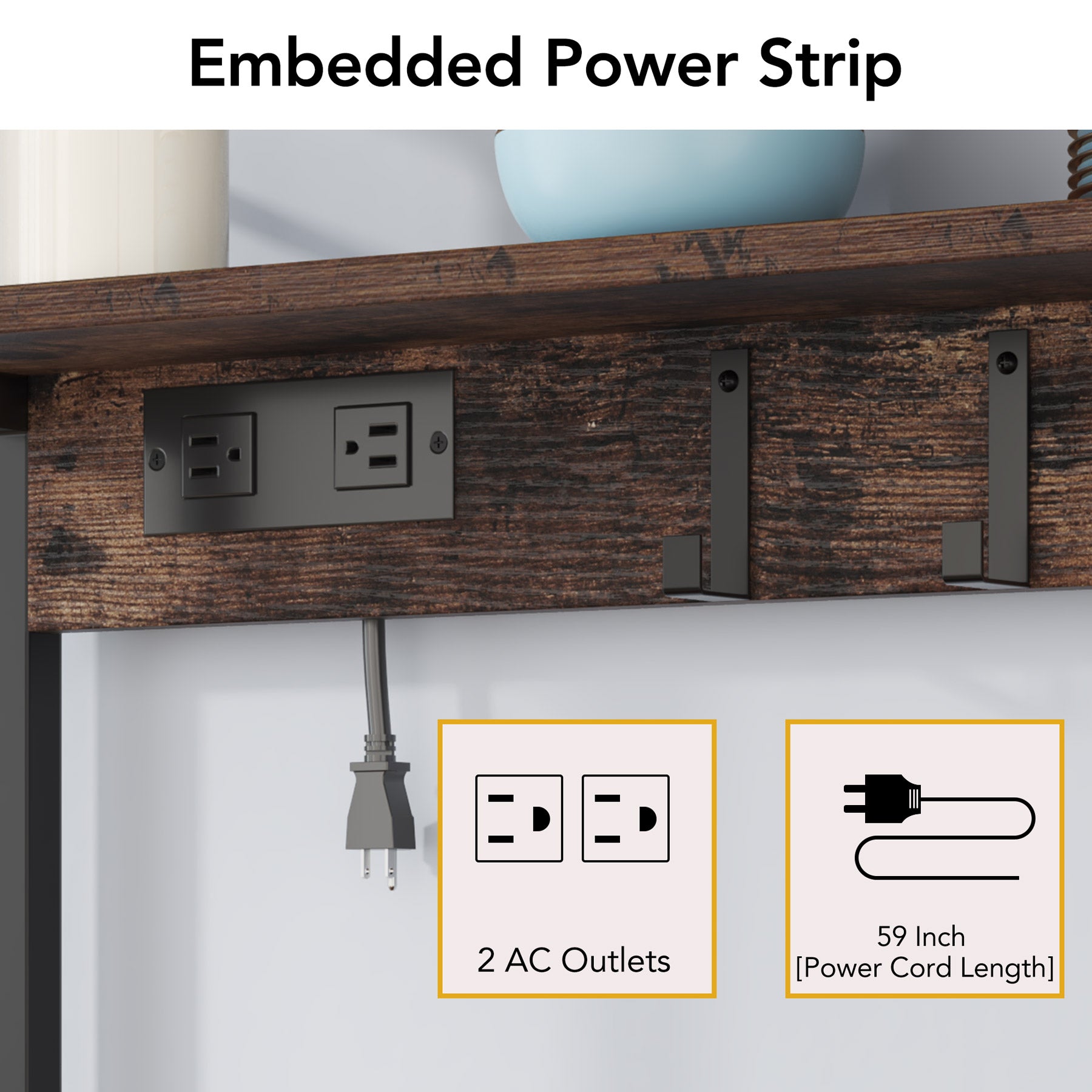 8 Tier Kitchen Baker S Rack With Power Outlet Hooks MecaWorks EGYPT   7 1 