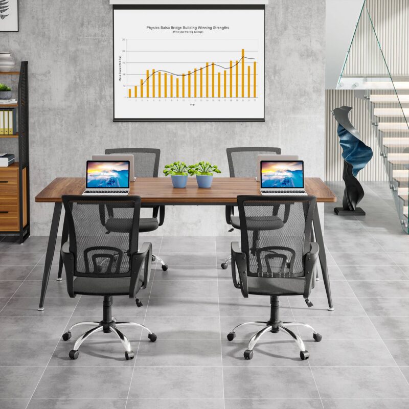 6FT Conference Table, Rectangular Meeting Room Seminar Table - Image 4