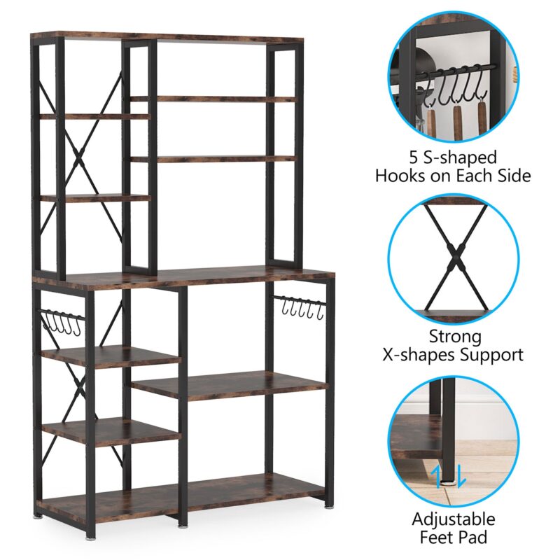 Kitchen Baker's Rack, 10-Tier Kitchen Utility Storage Shelf - Image 7