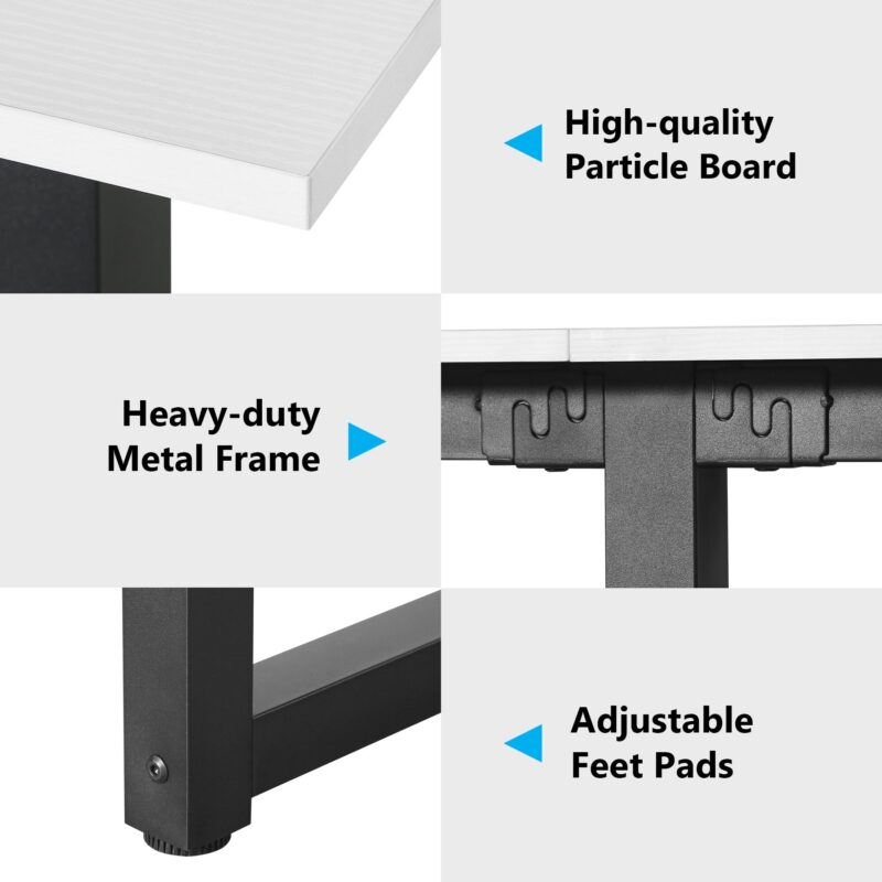 Conference Table, 8FT Rectangle Meeting Table Seminar Table - Image 6