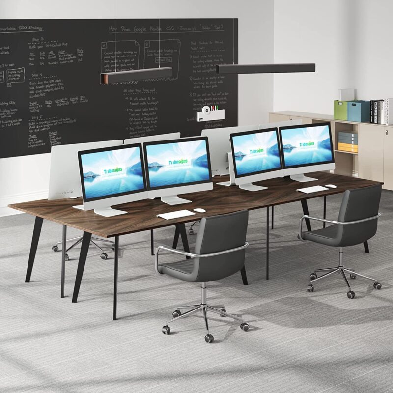 6FT Conference Table, 70.3 x 31 inch Meeting Table Computer Desk - Image 3