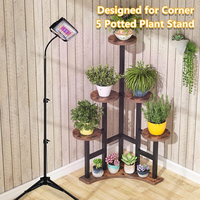 Corner Plant Stand Indoor, 6 Tiered Plant Shelf Flower Stand - Image 5