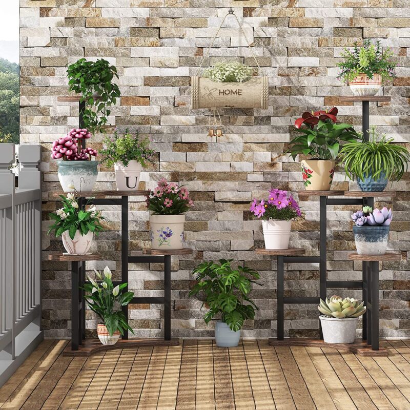 Corner Plant Stand Indoor, 6 Tiered Plant Shelf Flower Stand - Image 3