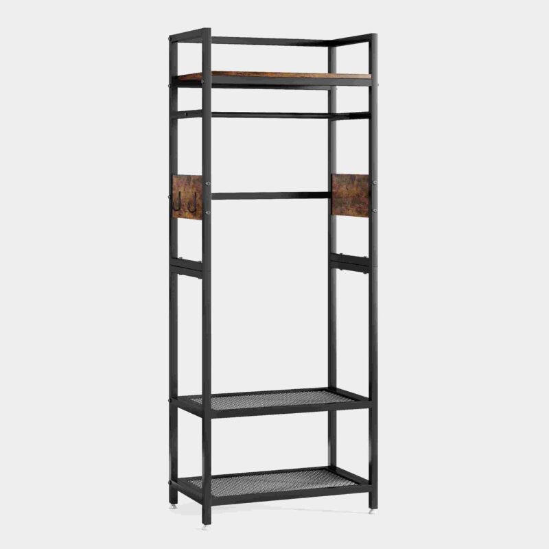 Freestanding Closet Organizer, Entryway Coat Garments Rack - Image 2