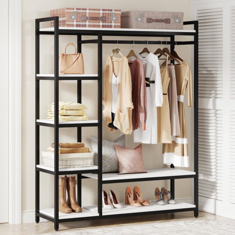 Freestanding Closet Organizer, Portable Garment Rack - Image 7