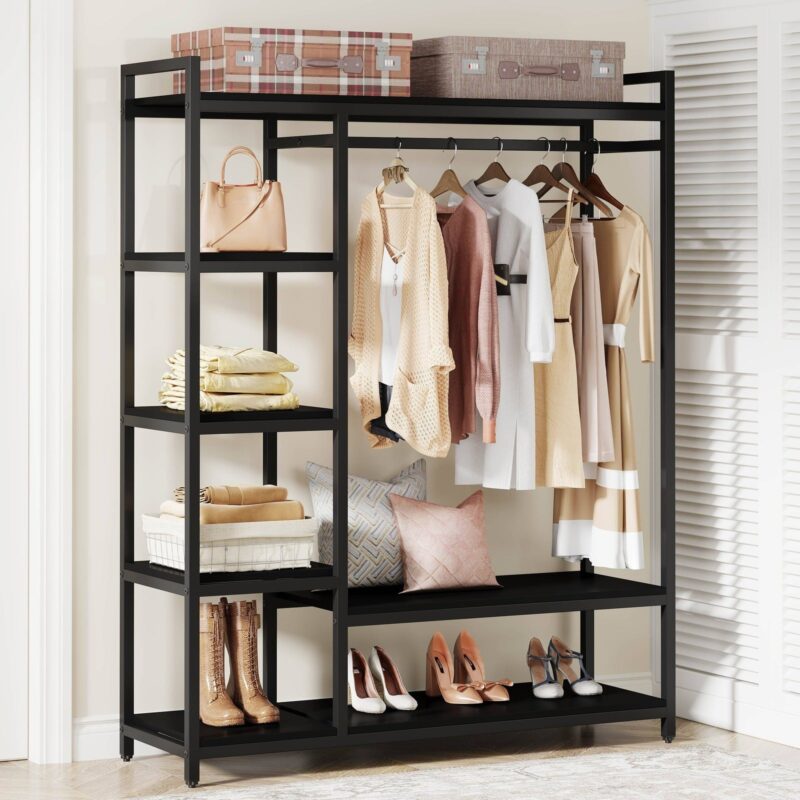 Freestanding Closet Organizer, Portable Garment Rack - Image 9