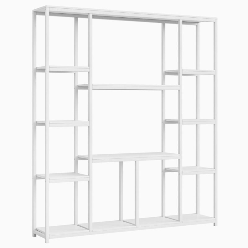 Bookcase, 12-Open Etagere Bookcase Display Rack Shelf - Image 8