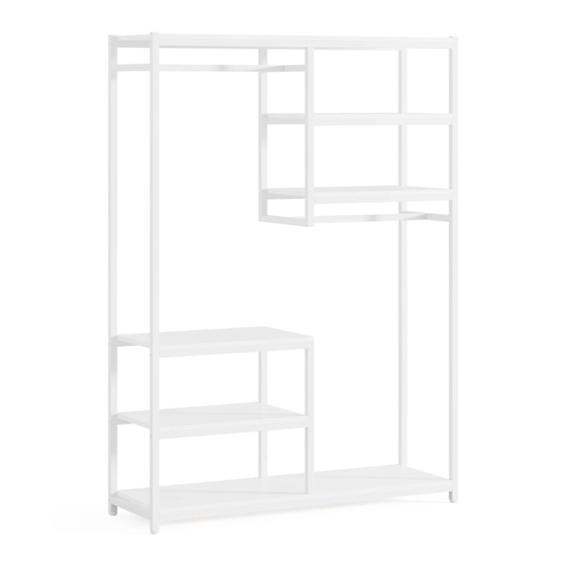 Freestanding Closet Organizer, Clothes Racks with 2 Hanging Rod - Image 12