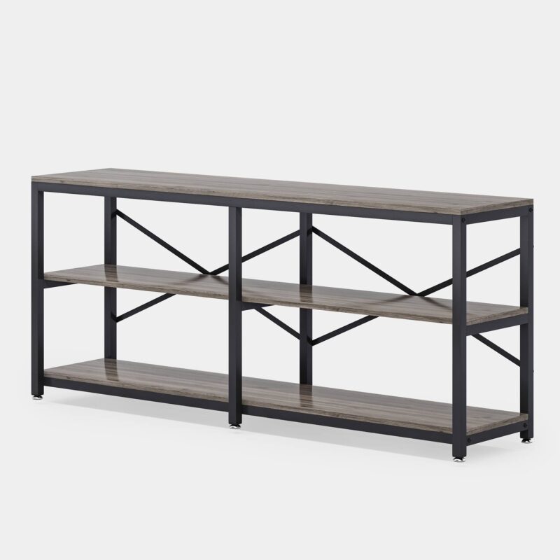 Console Table, 70.9 inch Long Sofa Table with Storage Shelves - Image 8