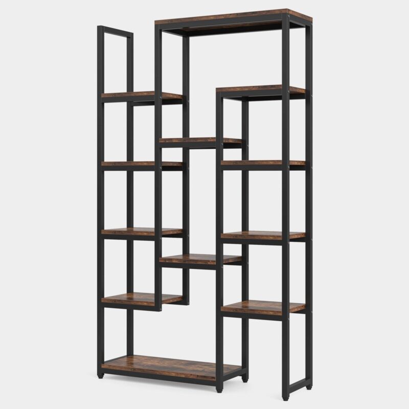 6-Tier Bookshelf 70.9 inch Tall Bookcase, 12-Shelf Display Shelves - Image 2