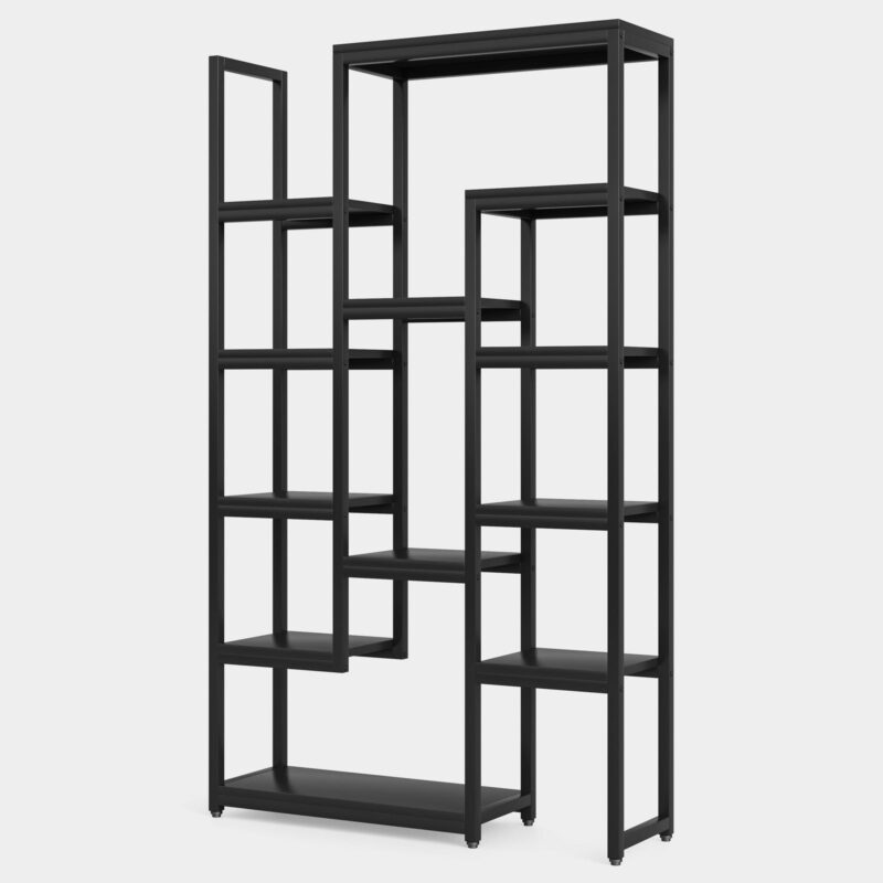 6-Tier Bookshelf 70.9 inch Tall Bookcase, 12-Shelf Display Shelves - Image 10