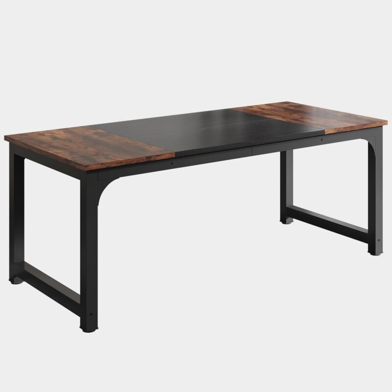 Conference Table, Rectangular Meeting Seminar Table Boardroom Desk - Image 2