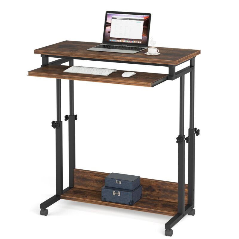 Height Adjustable Desk, Rolling Standing Desk Portable Desk