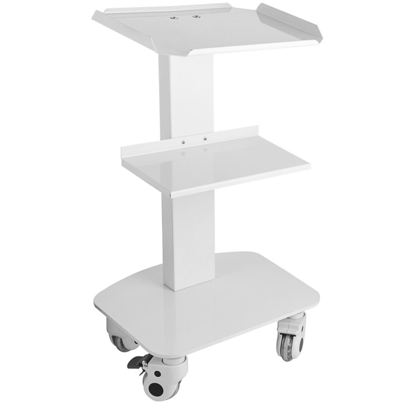 3 Trays Utility Cart 3-Layer Trolley Heavy Duty Lab Dental Rolling Utility Cart with 4 PE Wheels 2 of which can be Locked for Fixing Heavy-Duty with 33Lb Load Capacity - Image 11