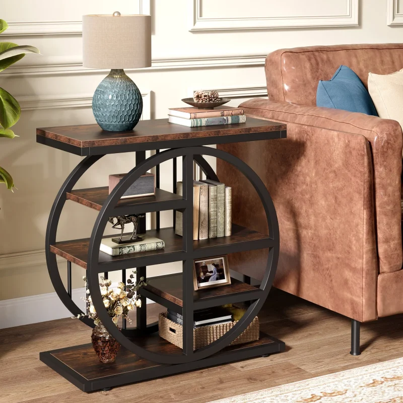 5-tier End Table, Side Table Accent Table With 5 Shelves