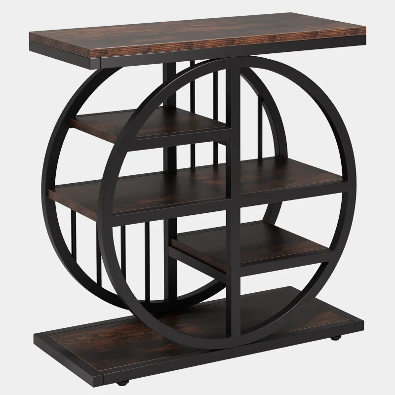 5-tier End Table, Side Table Accent Table With 5 Shelves - Image 6