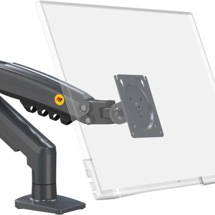 PC Monitor Stand, Ergonomic Articulated Arm with Gas Spring, 17-30 Inches, VESA 75 mm and 100 mm, 360 Degree Rotating