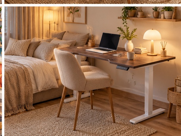 Electric Height Adjustable Standing Desk Motorized Stand Desk 120CM for Home Office - Image 5