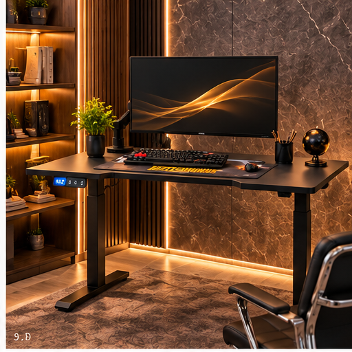 Electric Height Adjustable Standing Desk Motorized Stand Desk 120CM for Home Office - Image 3