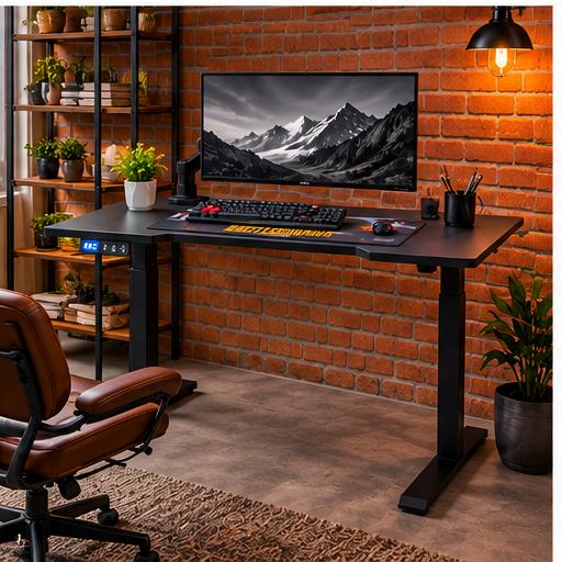 Electric Height Adjustable Standing Desk Motorized Stand Desk 120CM for Home Office - Image 4