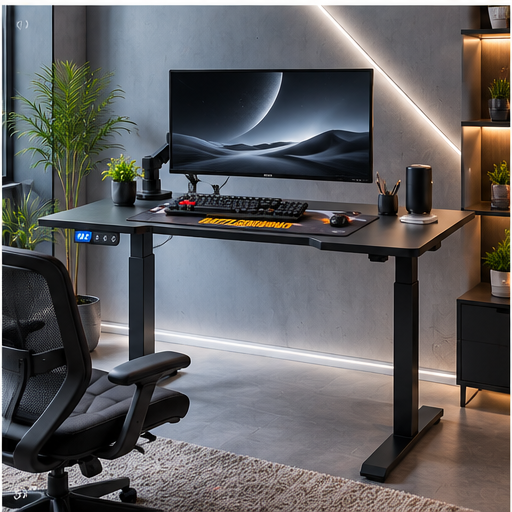Electric Height Adjustable Standing Desk Motorized Stand Desk 120CM for Home Office - Image 6
